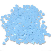 Matt blue heart confetti 28g