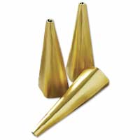 Confetti Matt gold party cone poppers pk of 10