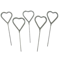 Confetti silver heart sparklers