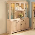 CONSORT 4-door mirrored display cabinet