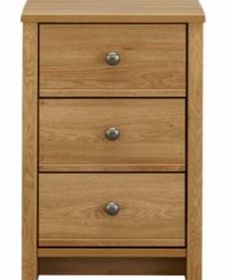 Oak Effect 3 Drawer Chest (W)458mm