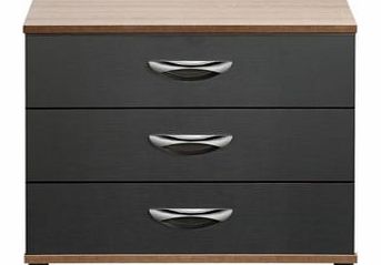 Oak Effect 3 Drawer Chest (W)804mm