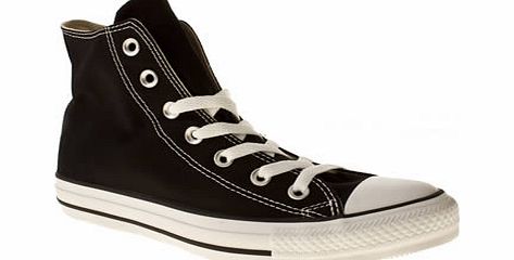 Black  White All Star Hi Trainers