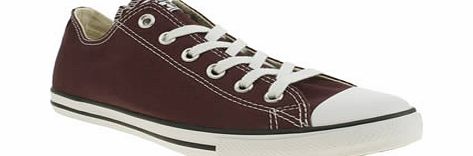 Burgundy Lean Oxford Trainers