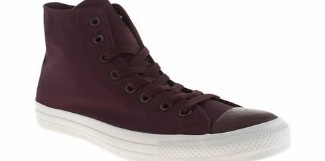 Burgundy Tonal Plus Hi Trainers