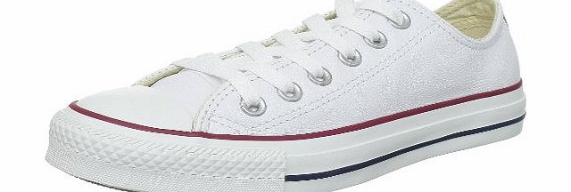 Chuck Taylor Core Lea Ox Unisex-Adult Trainers Optical White Size: 44 EU