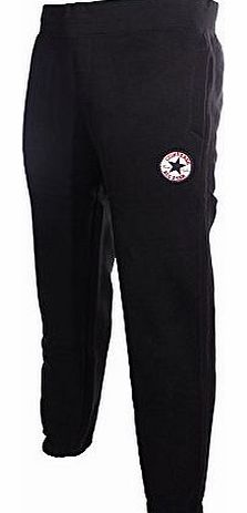  Chuck Patch Mens Cuffed Fleece Tracksuit Pant Black, XL