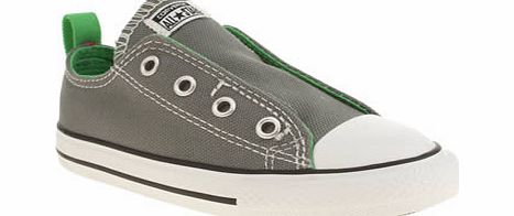 Converse grey all star slip on oxford boys