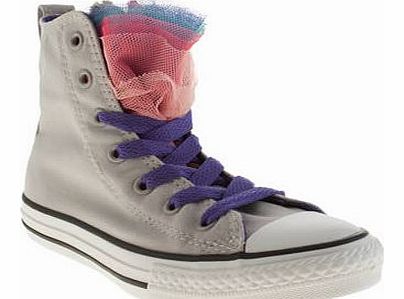 kids converse light grey all star party hi