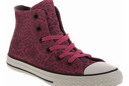 kids converse pink all star animal hi girls