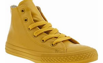 kids converse yellow all star rubber hi unisex