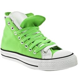 Converse Male All Star Double Upper Hi Fabric Upper in Green