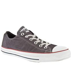 Converse Male All Star Garment Dye Oxford Fabric Upper in Black