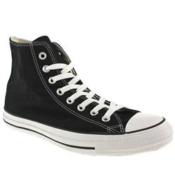 Converse Male All Star Hi Fabric Upper in Black