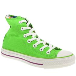 Male Converse All Star Down Hi Fabric Upper in Green