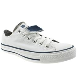 Converse Male Converse All Star Lo Double Fabric Upper in White