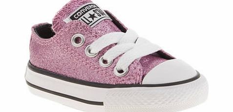 Converse pink all star glitter oxford girls