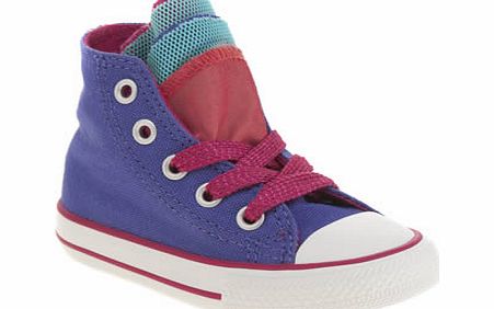 Converse purple all star shine party hi girls