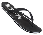 Sandstar Black/White Rubber Flip Flops