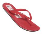 Sandstar Red/White Rubber Flip Flops