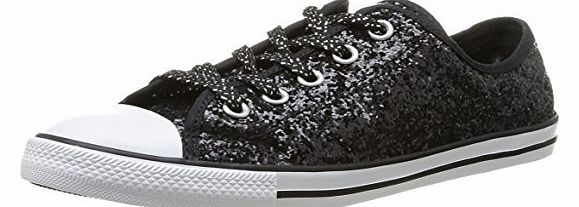 Converse Womens As Dainty Femme Sparkle OX Trainers 382280 8 Noir 5.5 UK, 39 EU