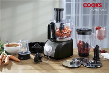 Cooks Professional - Food Processor in Black