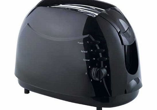 Cookworks KT-700 2 Slice Toaster - Black