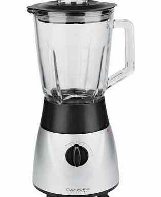 Cookworks MJ-40BM03B Glass Blender - Silver