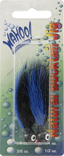 Cool Cargo Fishing Wahoo Fishing Black/Blue Bucktail Jig .25 Ounce - High Quality/Fishing Accessory