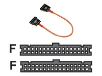 Cooler Master EMI Shielded Floppy Cable UV Orange 45CM