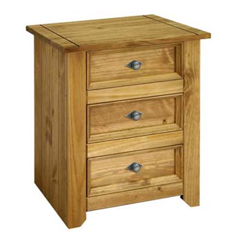 Mayville 3 Drawer Bedside Table