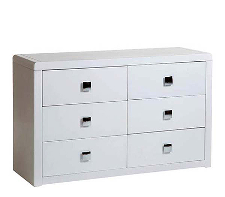 Reya White 3+3 Drawer Chest - WHILE STOCKS LAST!