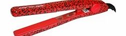 Corioliss Mini Compact Red Leopard Ceramic Hair Straightener