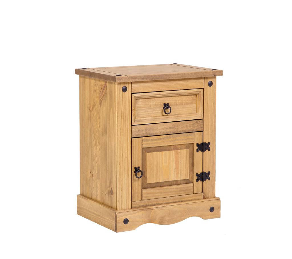 1 door 1 drawer bedside table