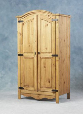 2 DOOR PINE WARDROBE