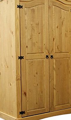 Mexican 2 Door Wardrobe in Solid Pine COR004