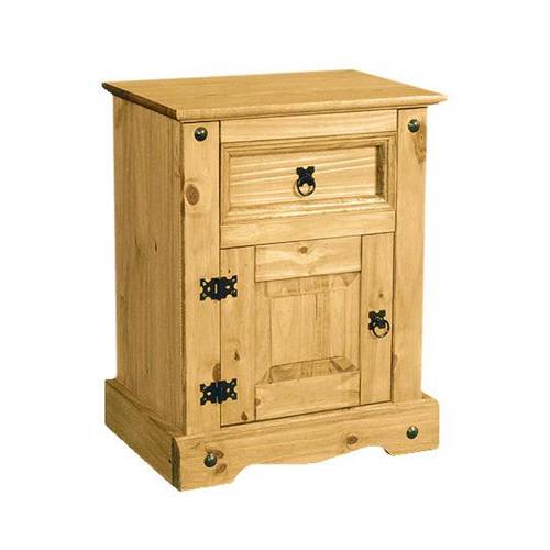 Corona Mexican Pine Furniture Corona Bedside Table 297.208