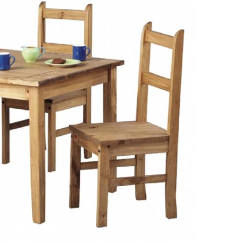 Corona Mexican Pine Furniture Corona Pine Dining Chair Small