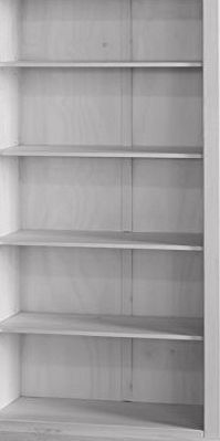 Corona White Pine Tall Bookcase Corona Whitewash Furniture