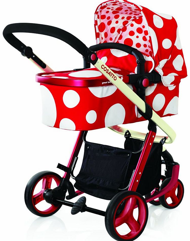 Cosatto Giggle Pram Red Bubble 2014