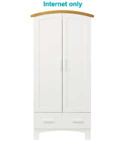 Hogarth Wardrobe - White and Oak