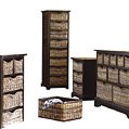 Farmhouse 8 Drawer Tallboy - antique black