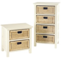 Kentan 2-drawer chest - winter white stain