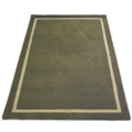 Cotswold Company Wool Border Rug - medium green