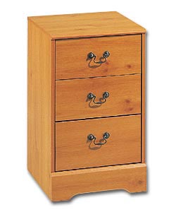 Pine 3 Drawer Narrow Chest