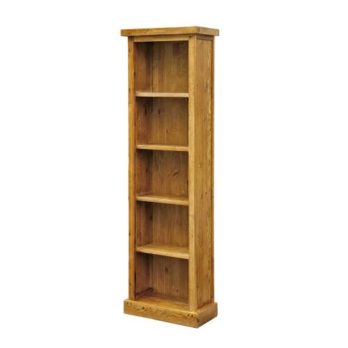 Cottage Pine Furniture Chunky Pine Slim Bookcase
