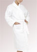 Cotton waffle robe with shawl collar