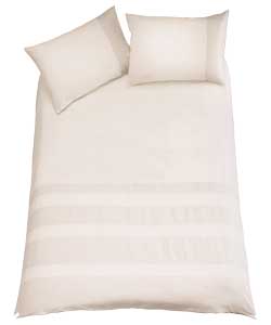 Waffle Cream Duvet Set - Double