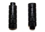 Oversize Steel BMX Stunt Grind Pegs Black 10mm Axles