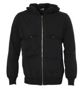 Black Full Zip Hooded Sweatshirt